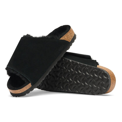 Solana Shearling | Suede | Black
