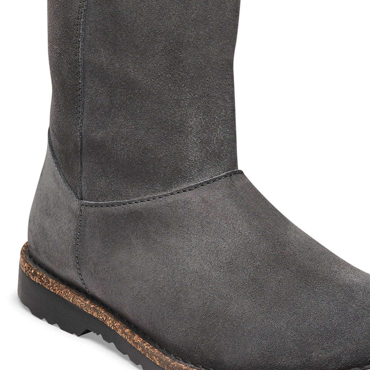 Uppsala Zip Shearling | Suede | Charcoal