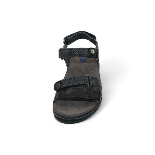 Acula | Leather | Black - Sandals - Wolky