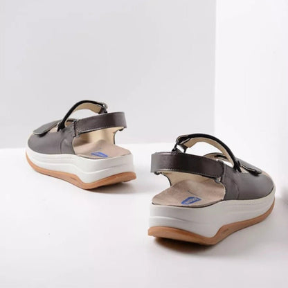 Adura | Biocare Vegan Leather | Inox - sandals - Wolky