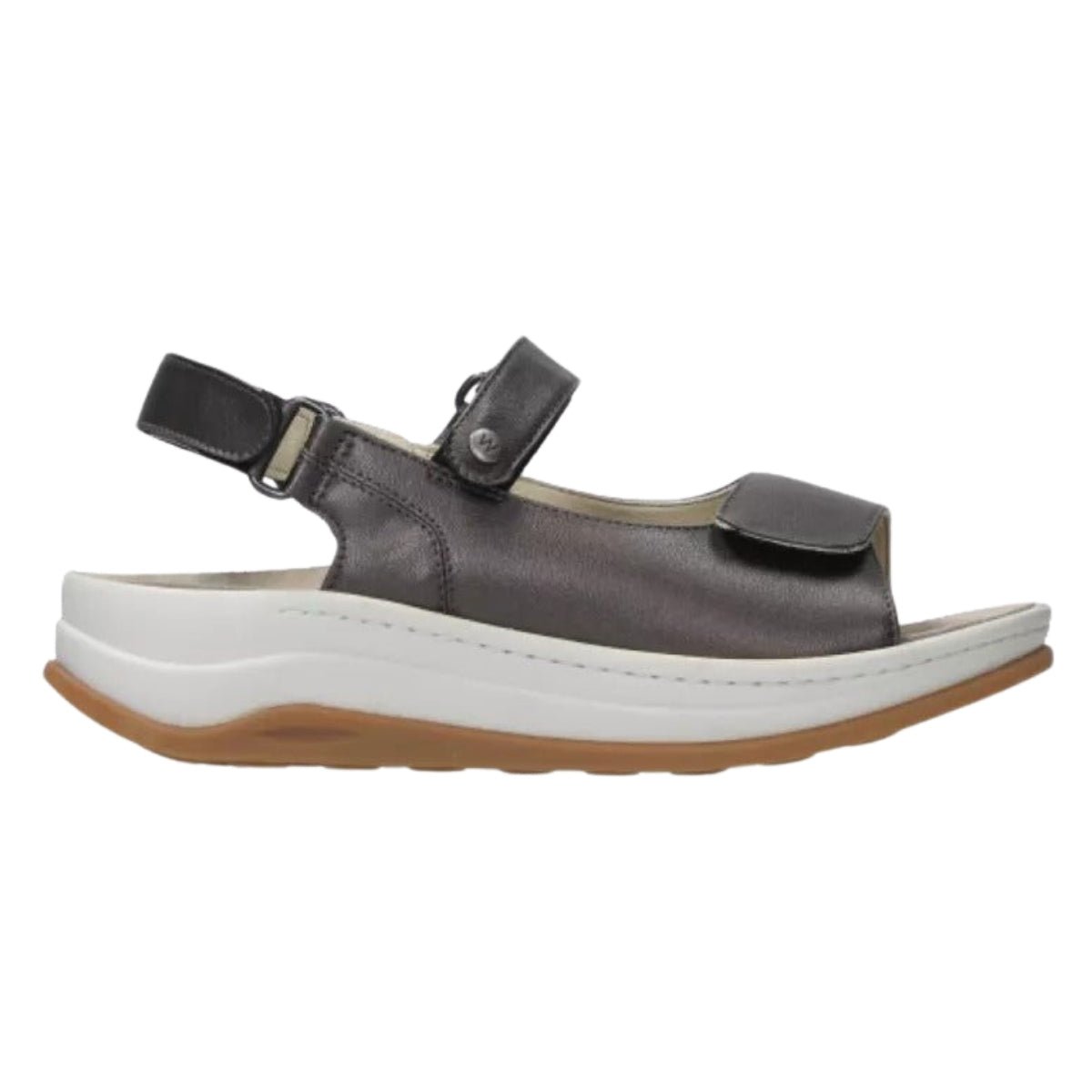 Adura | Biocare Vegan Leather | Inox - sandals - Wolky