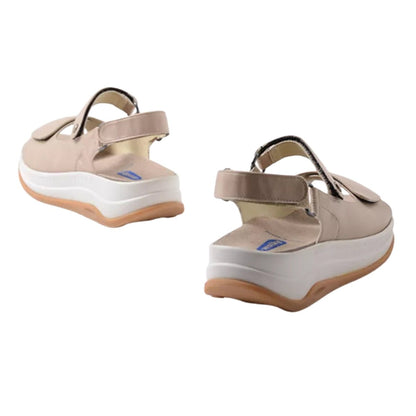 Adura | Vegan | Biocare | Beige - sandals - Wolky