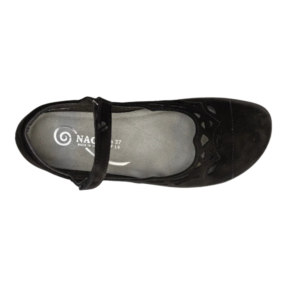 Agathis | Velvet Nubuck | Black - shoe - Naot