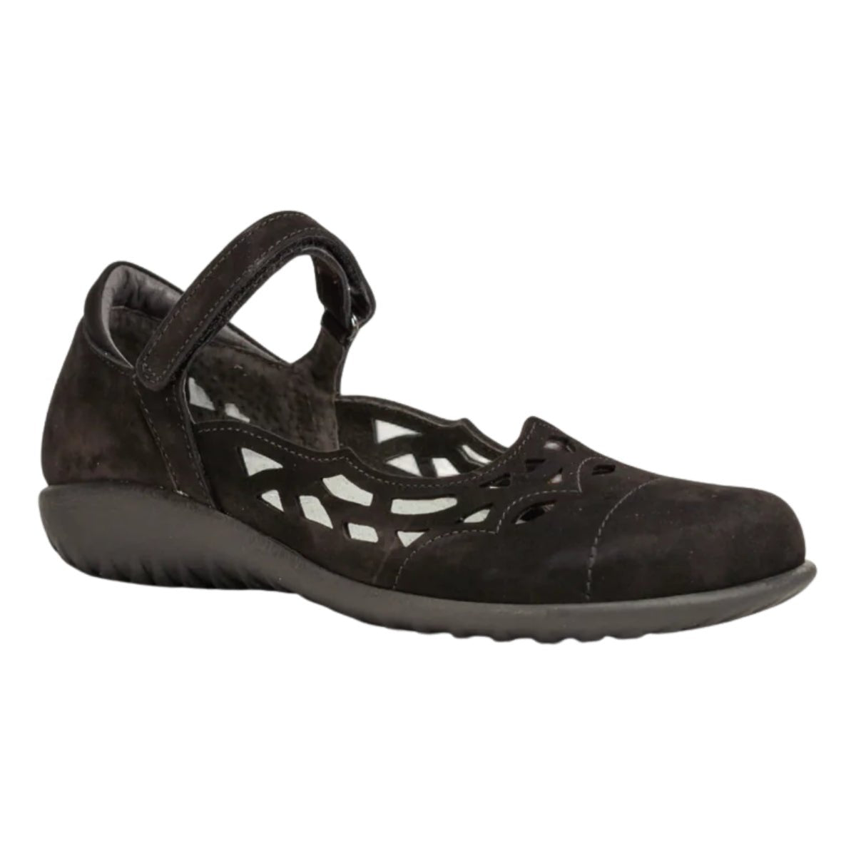 Agathis | Velvet Nubuck | Black - shoe - Naot