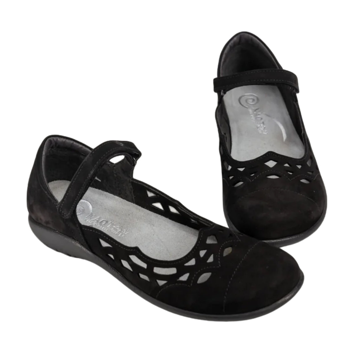 Agathis | Velvet Nubuck | Black - shoe - Naot