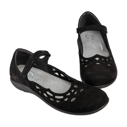 Agathis | Velvet Nubuck | Black - shoe - Naot