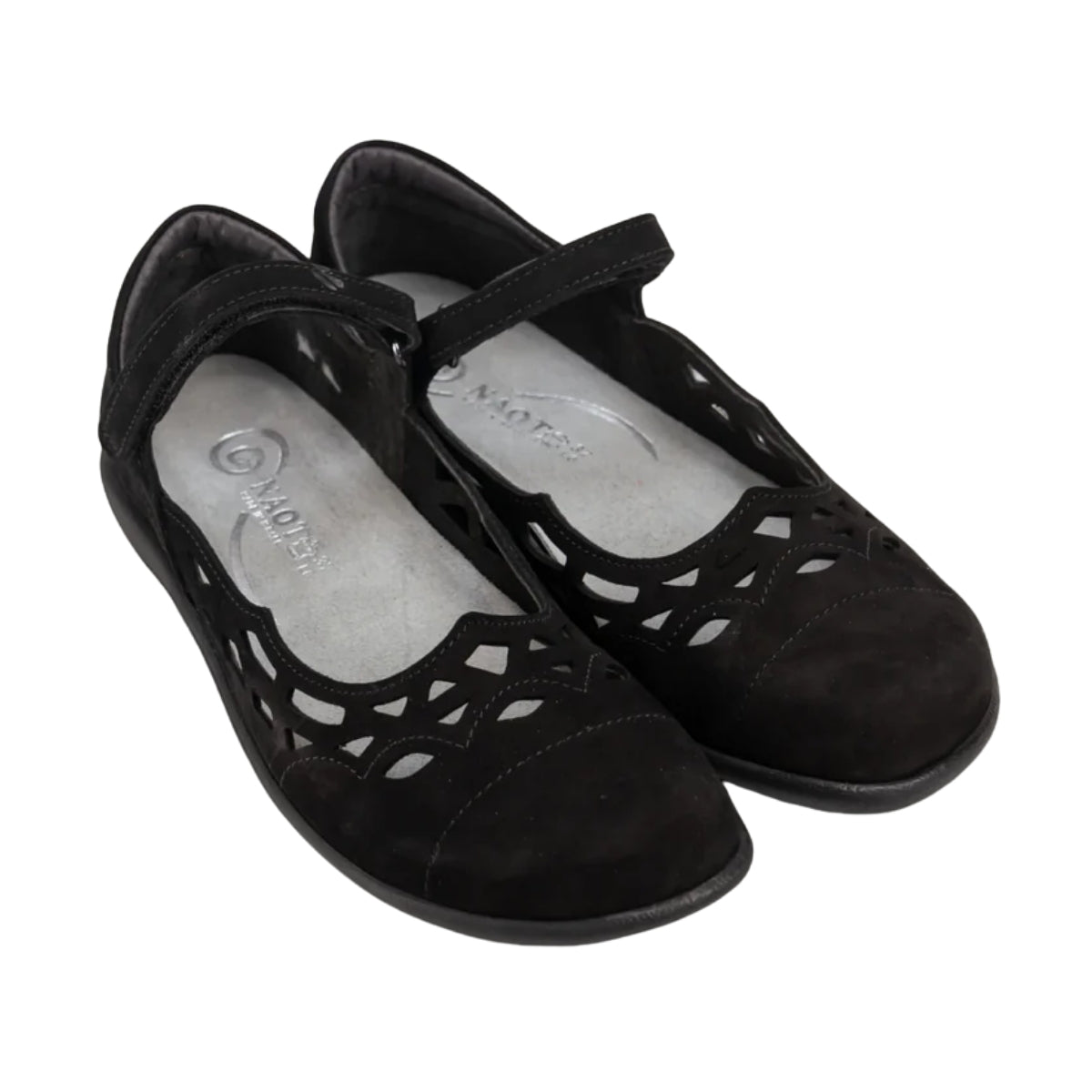 Agathis | Velvet Nubuck | Black - shoe - Naot