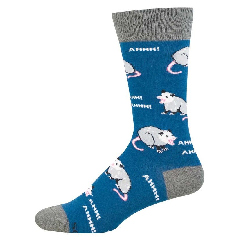 Ahhh-Possum! | Men | Blue - socks - Socksmith