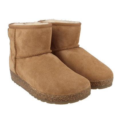 Aino Shearling Boot | Suede/Sheepskin | Chestnut - Boot - Haflinger