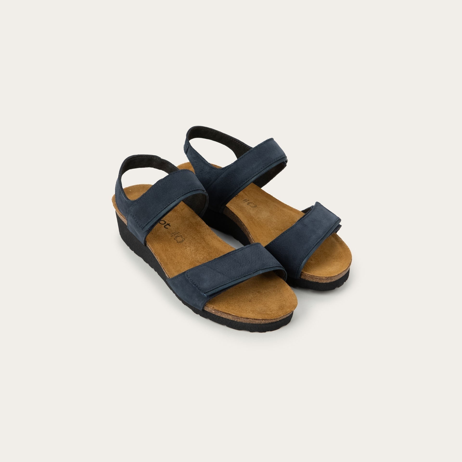 Aisha | Nubuck | Navy Velvet/Soft Ink - Sandals - Naot