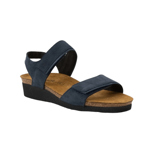 Aisha | Nubuck | Navy Velvet/Soft Ink - Sandals - Naot