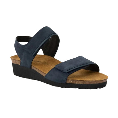 Aisha | Nubuck | Navy Velvet/Soft Ink - sandals - Naot