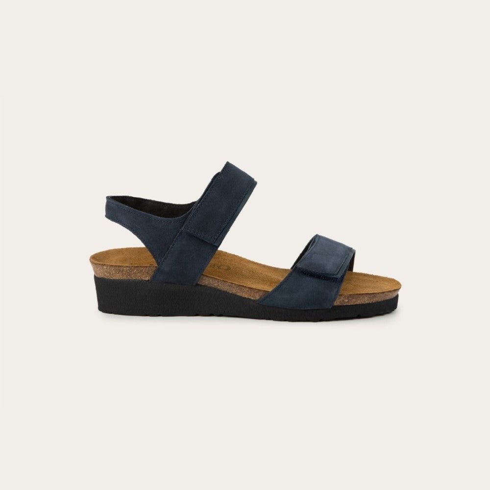 Aisha | Nubuck | Navy Velvet/Soft Ink - Sandals - Naot