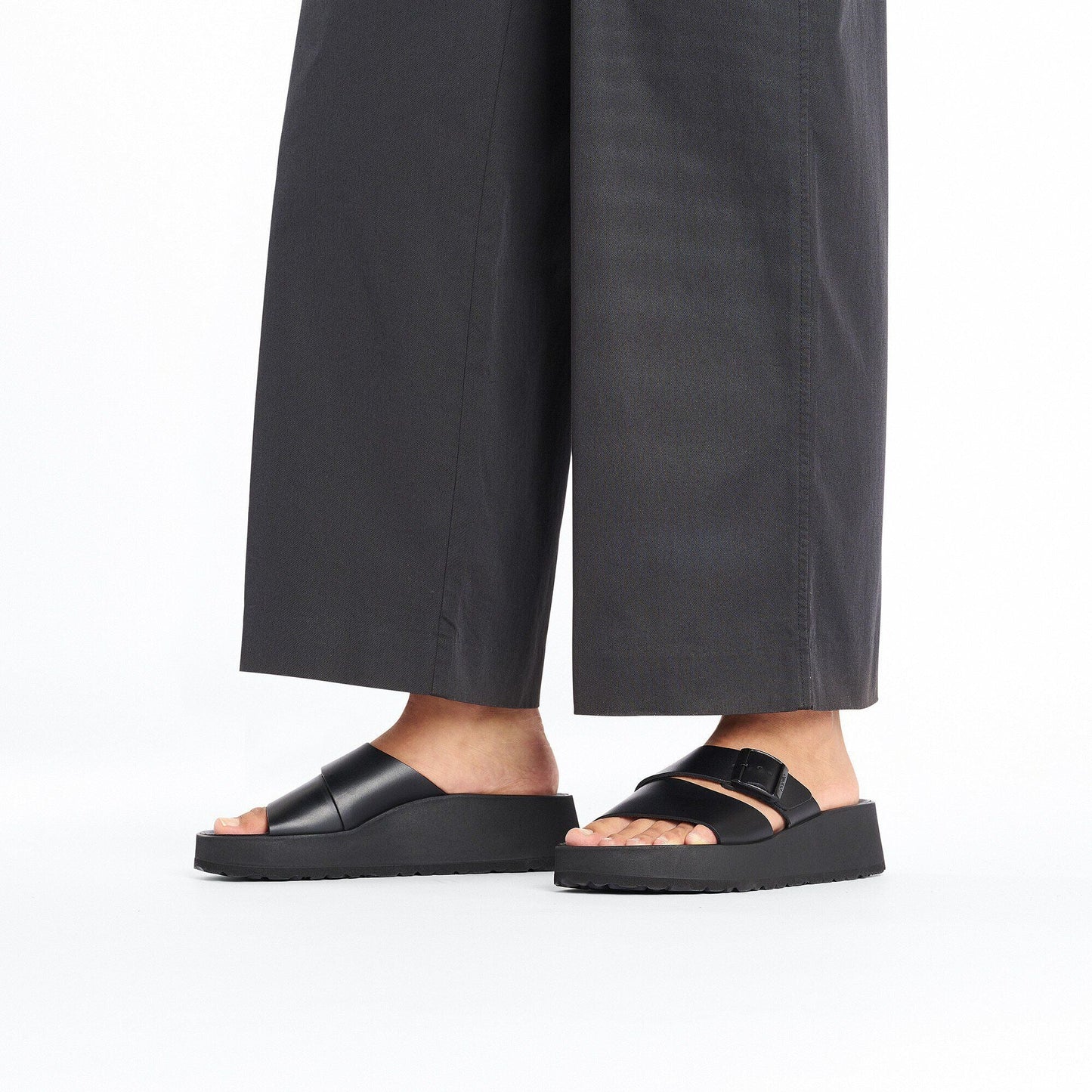 Almina | Leather | Black - Sandals - Birkenstock