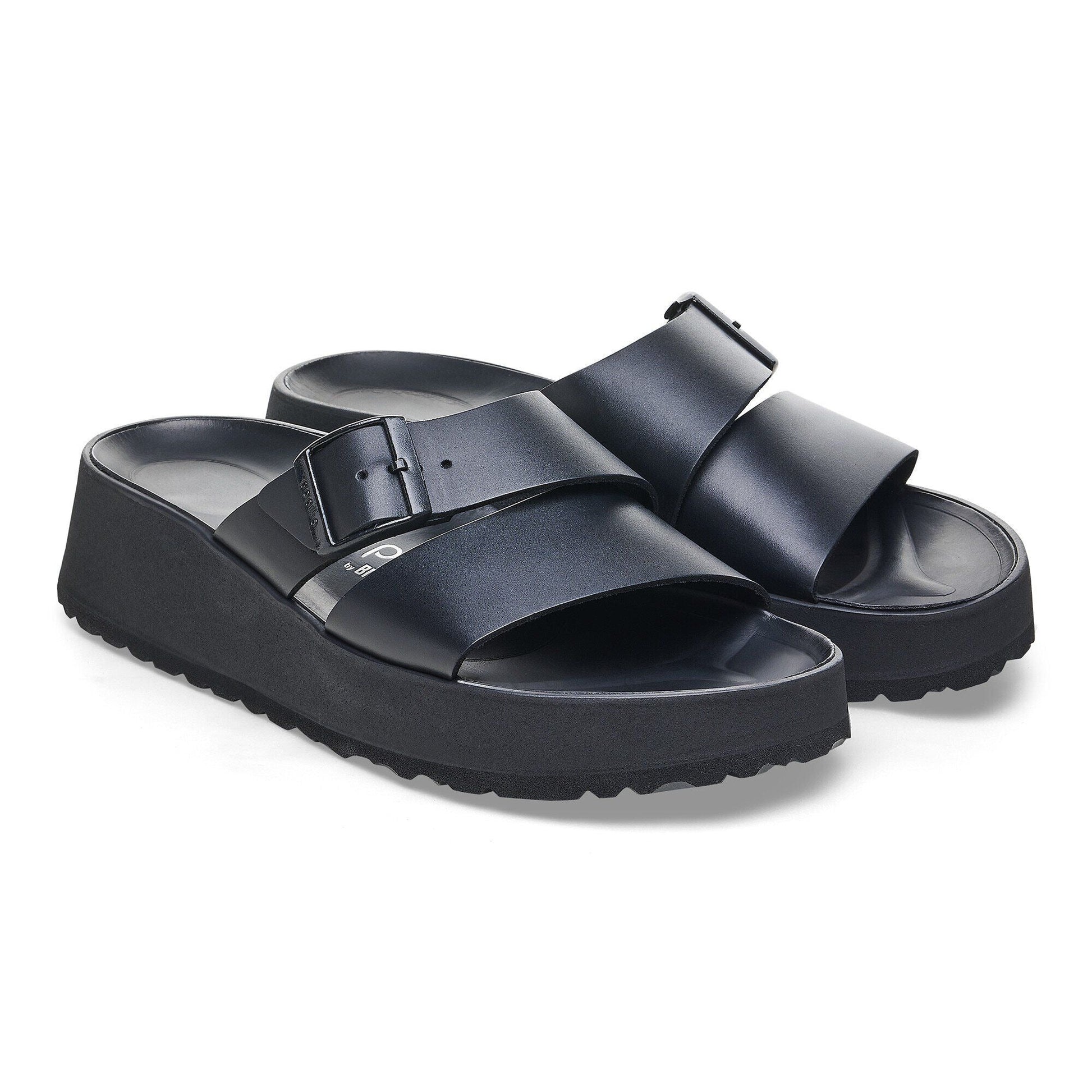 Almina | Leather | Black - Sandals - Birkenstock