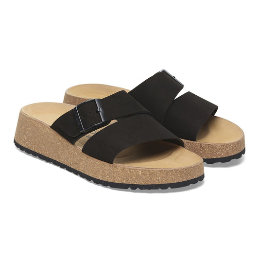 Almina | Nubuck | Black - sandals - Birkenstock