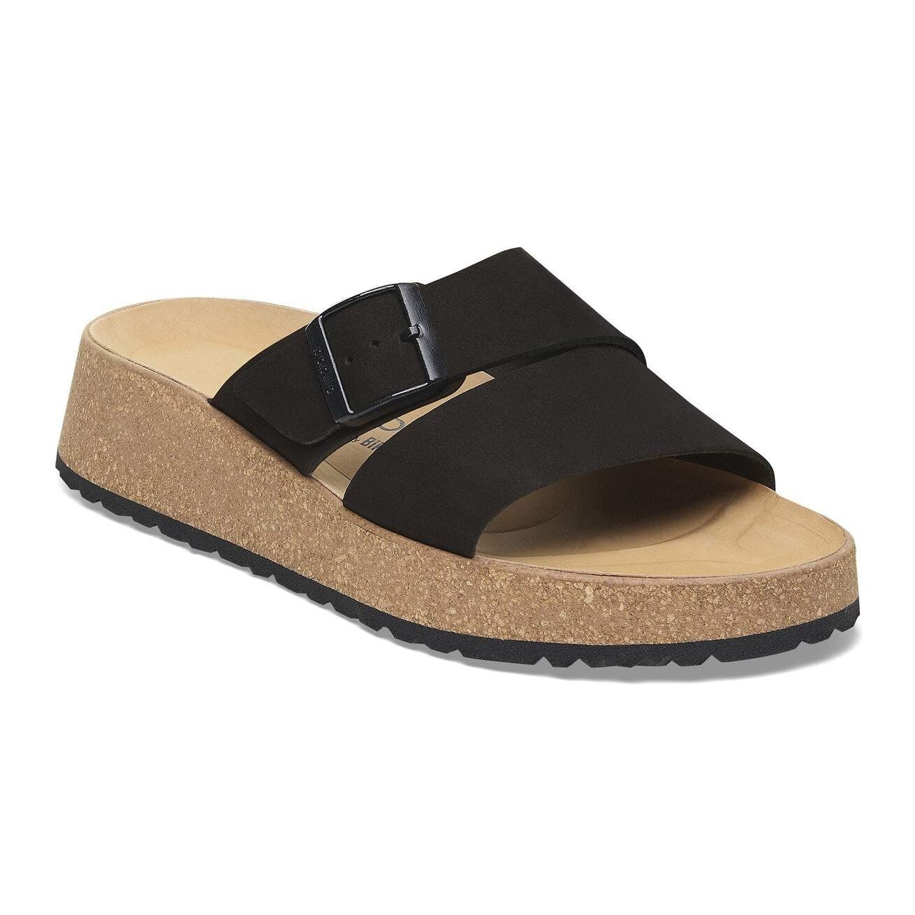 Almina | Nubuck | Black - sandals - Birkenstock
