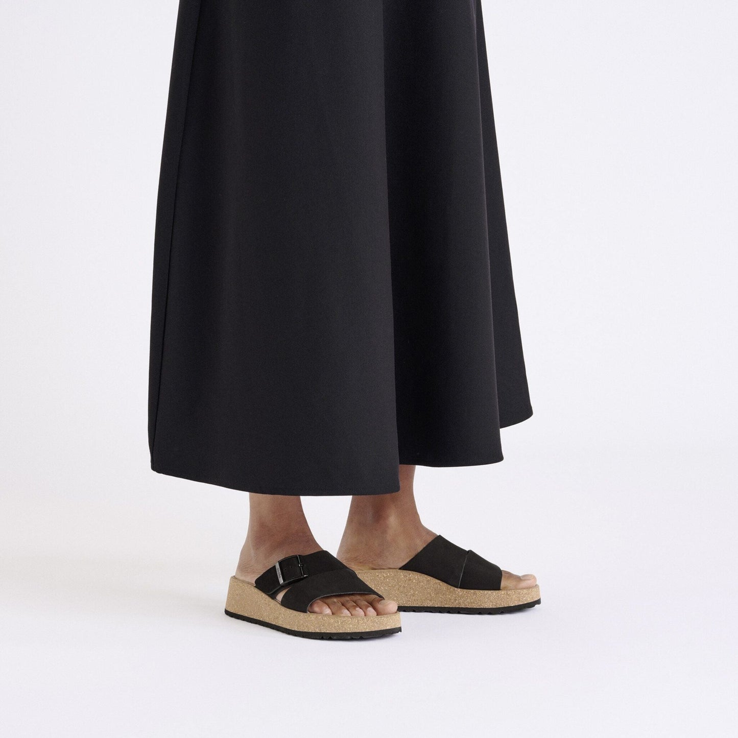 Almina | Nubuck | Black - sandals - Birkenstock