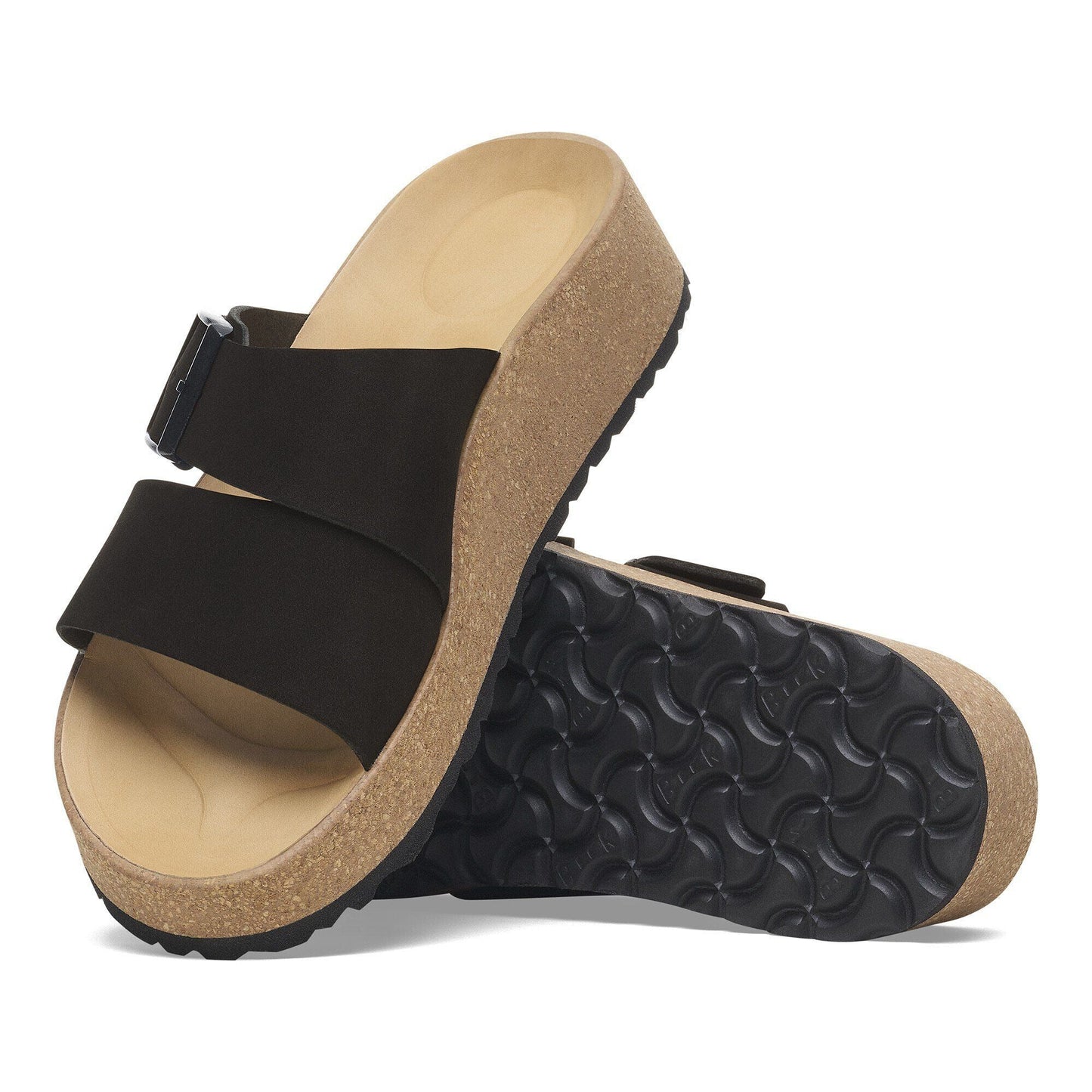 Almina | Nubuck | Black - sandals - Birkenstock