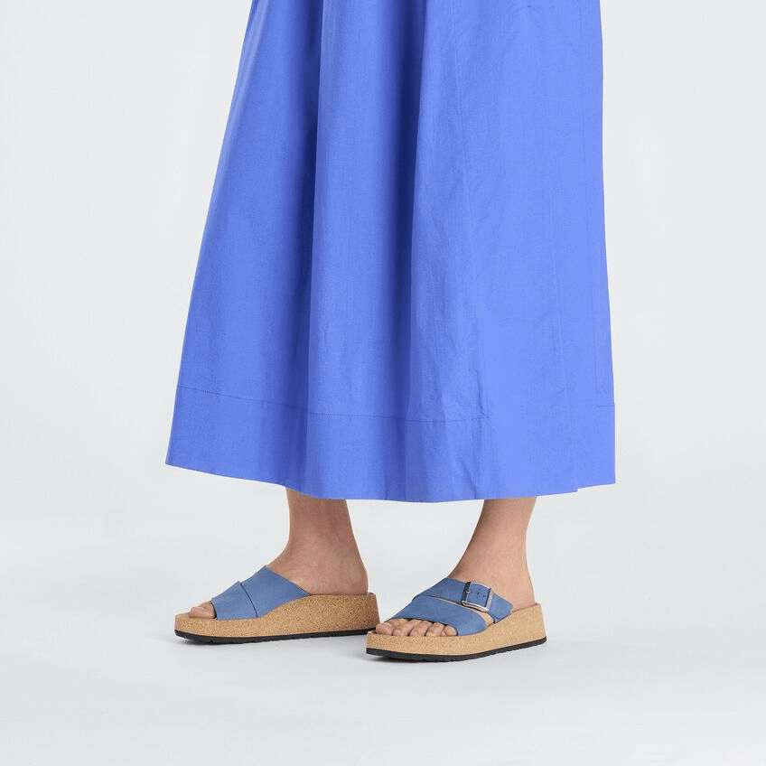 Almina | Nubuck | Elemental Blue - Sandals - Birkenstock