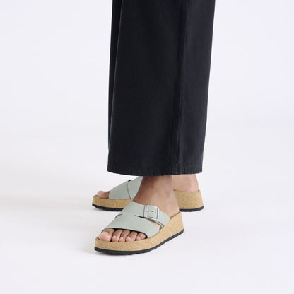 Almina | Nubuck | Pure Sage - sandals - Birkenstock
