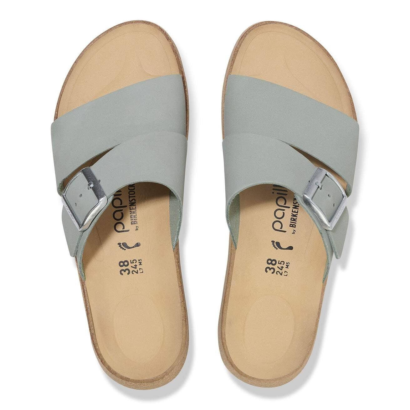 Almina | Nubuck | Pure Sage - sandals - Birkenstock