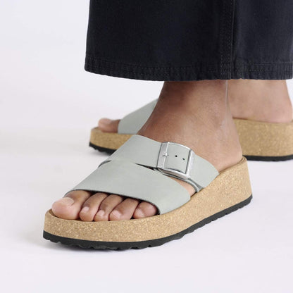 Almina | Nubuck | Pure Sage - sandals - Birkenstock
