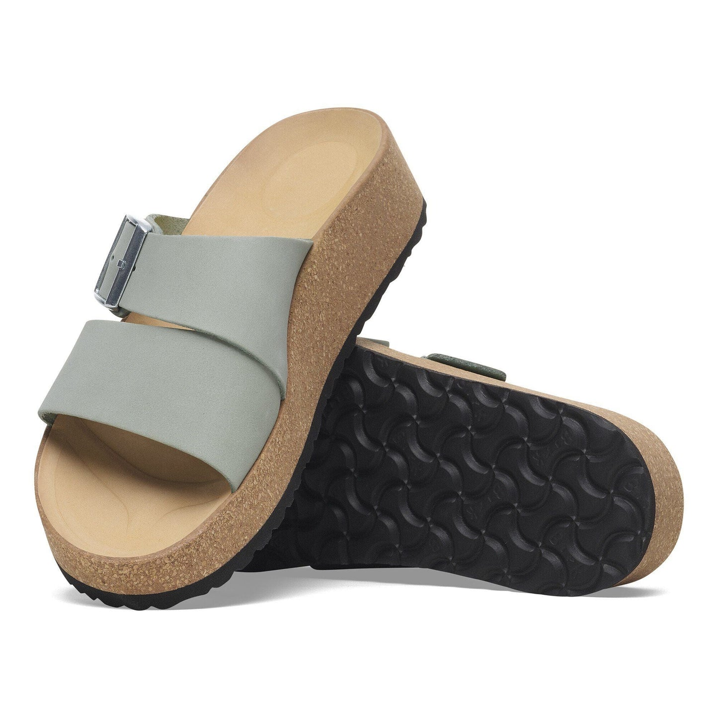 Almina | Nubuck | Pure Sage - sandals - Birkenstock
