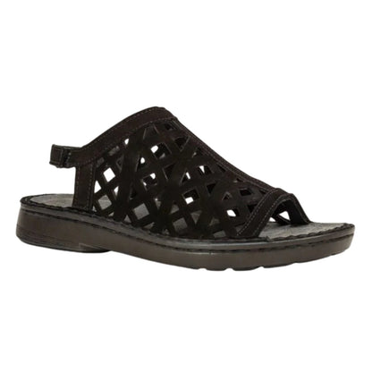 Amadora | Nubuck | Black Velvet - sandals - Naot