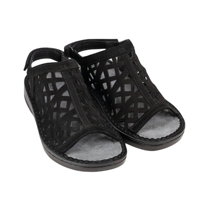 Amadora | Nubuck | Black Velvet - sandals - Naot