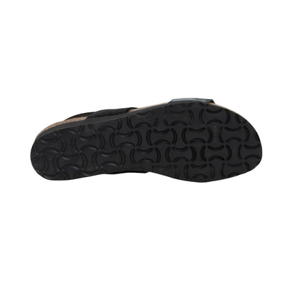 Amy | Leather/Elastic | Black - Wedge - Naot