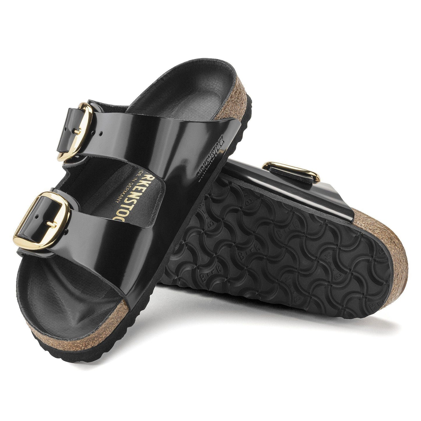 Arizona Big Buckle | High - Shine Patent Leather | Black - sandals - Birkenstock