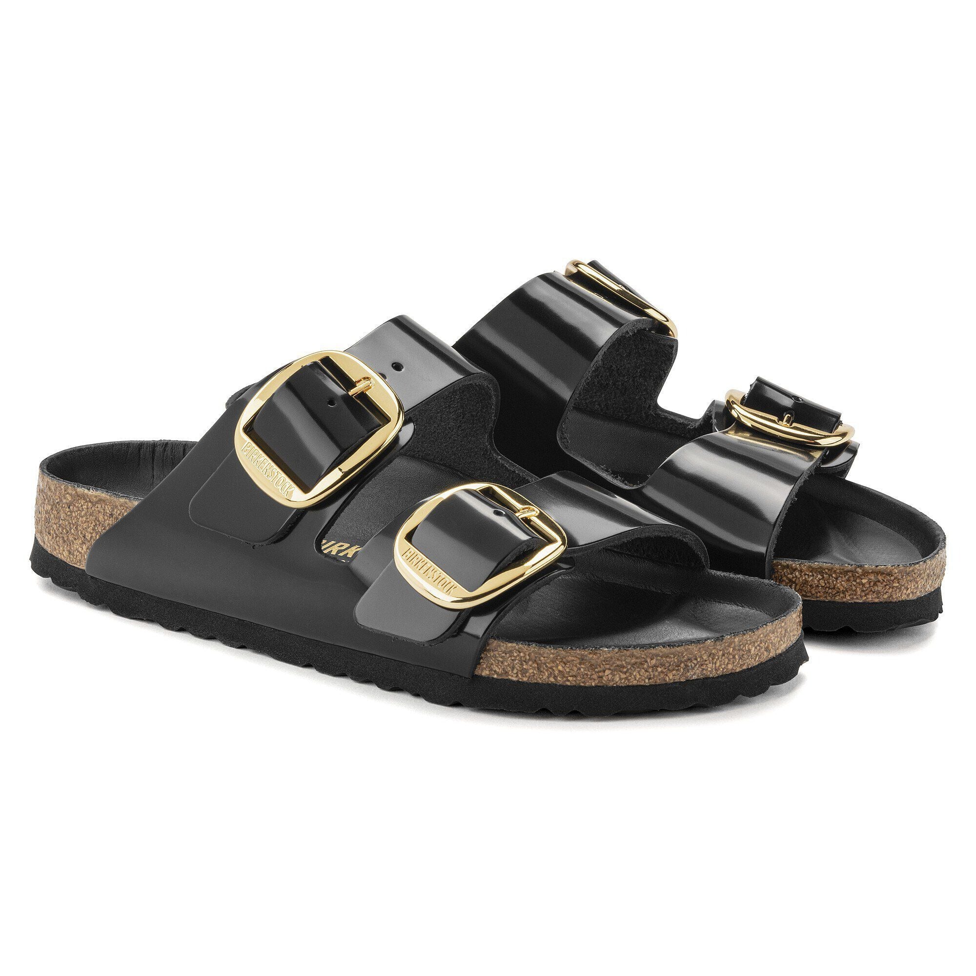 Arizona Big Buckle | High-Shine Patent Leather | Black