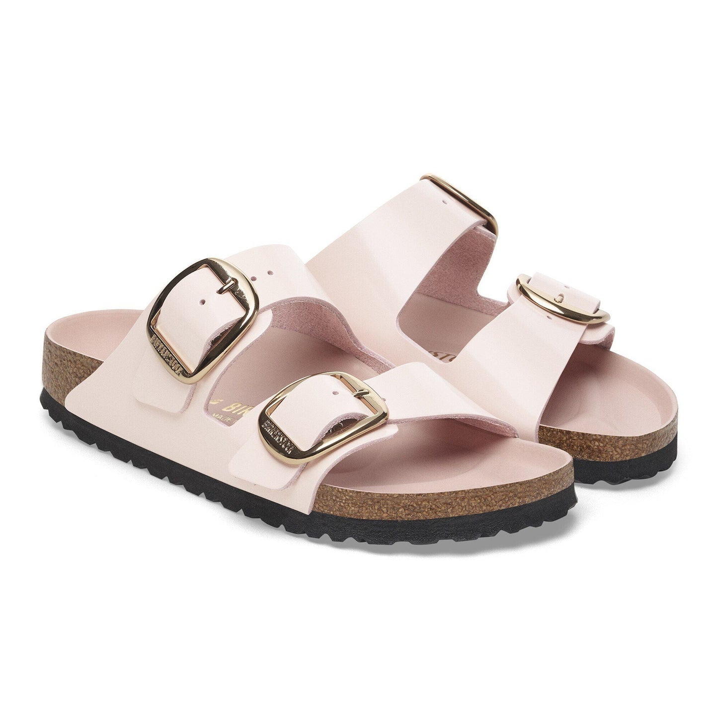 Arizona Big Buckle | High - Shine Patent Leather | Light Rose - sandals - Birkenstock