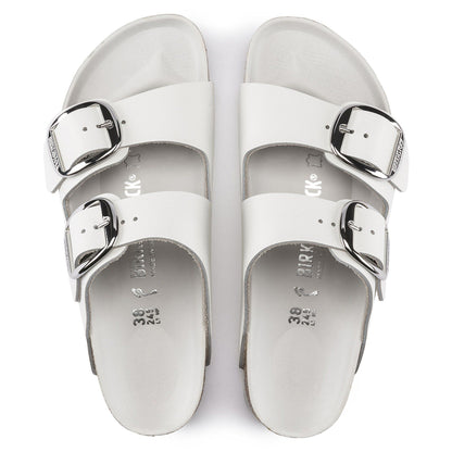 Arizona Big Buckle | Leather | White - sandals - Birkenstock