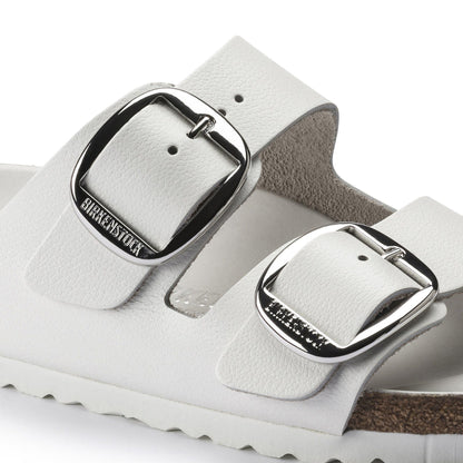 Arizona Big Buckle | Leather | White - sandals - Birkenstock