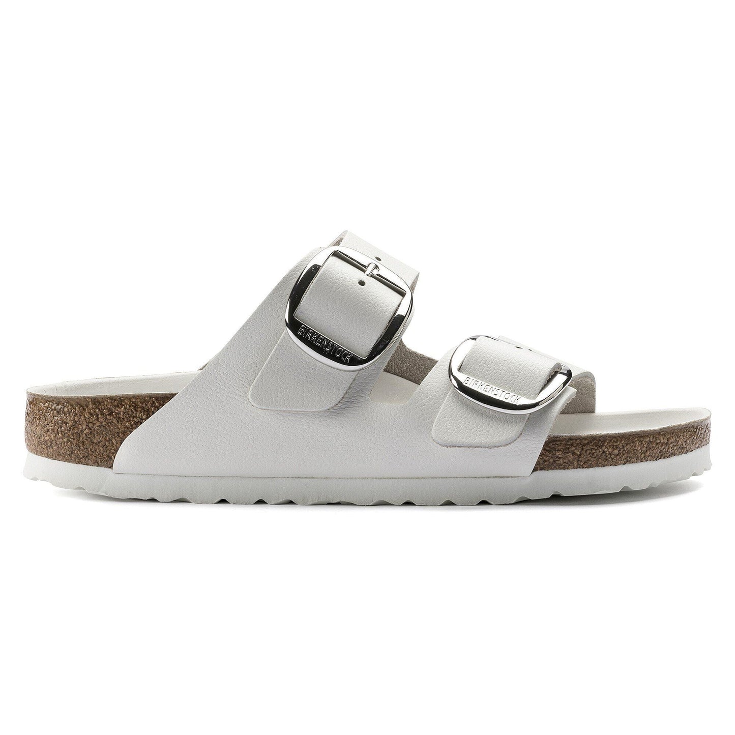 Arizona Big Buckle | Leather | White - sandals - Birkenstock