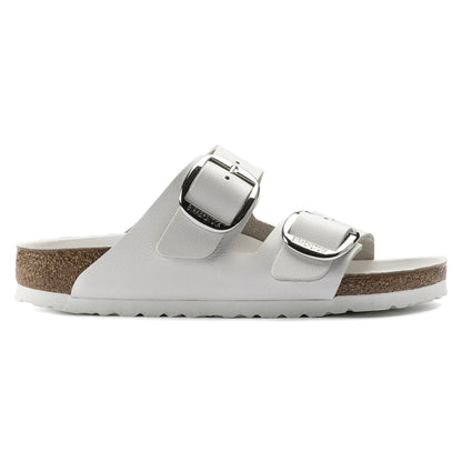 Arizona Big Buckle | Leather | White - sandals - Birkenstock