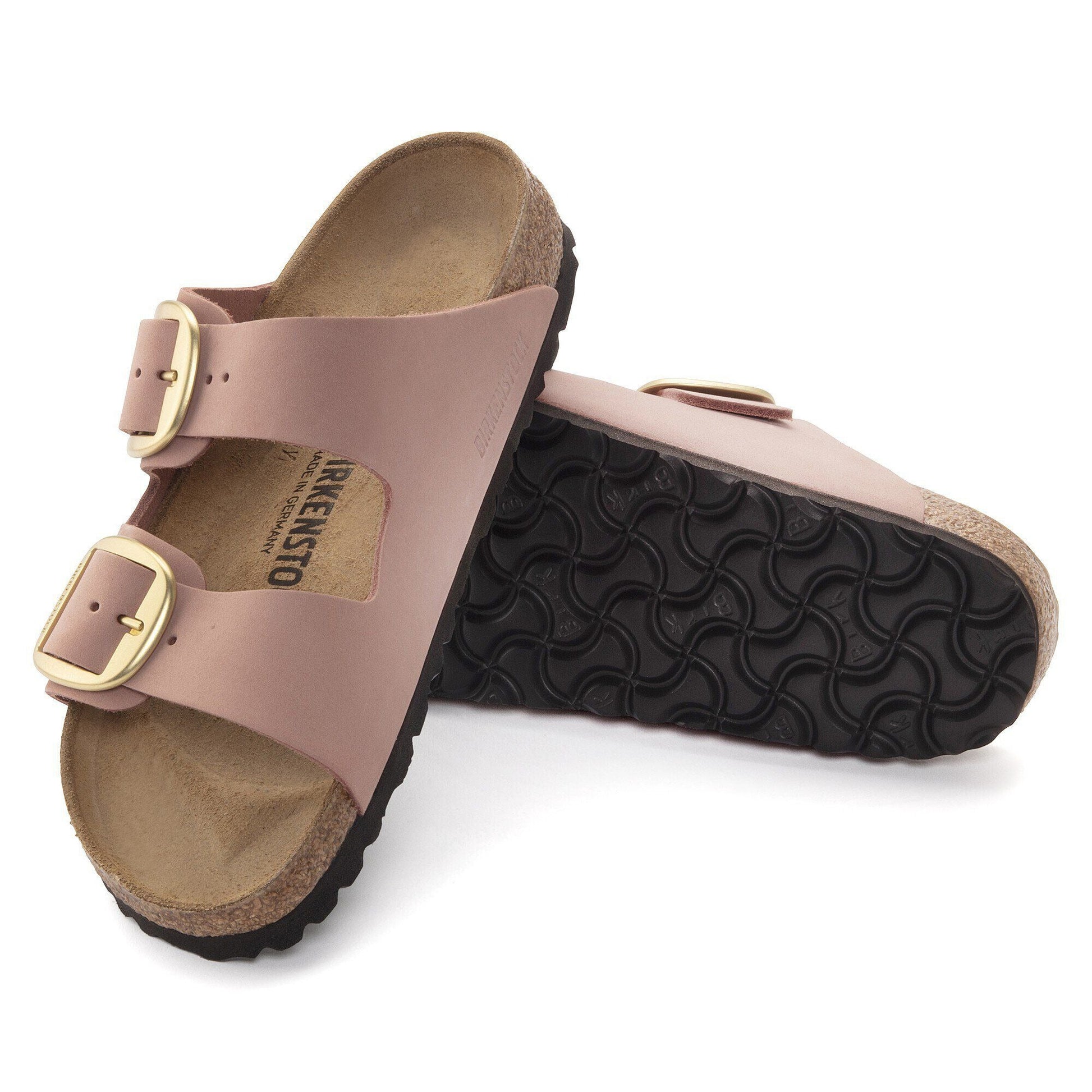 Arizona Big Buckle | Nubuck | Old Rose - sandals - Birkenstock