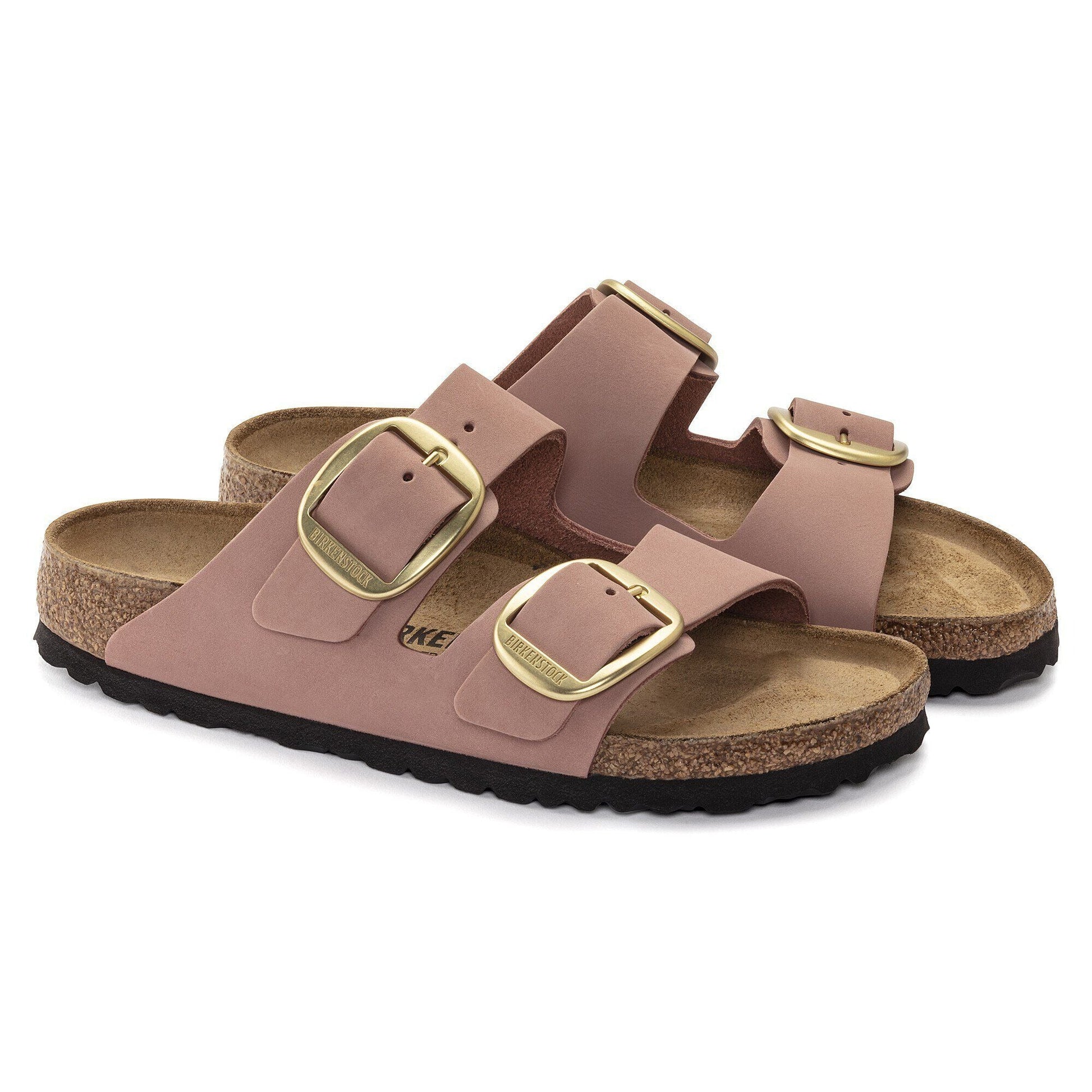 Arizona Big Buckle | Nubuck | Old Rose - sandals - Birkenstock