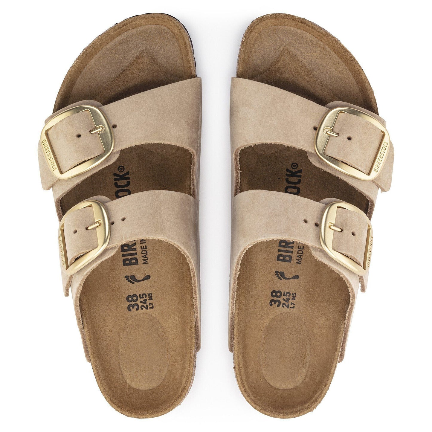 Arizona Big Buckle | Nubuck | Sandcastle - sandals - Birkenstock
