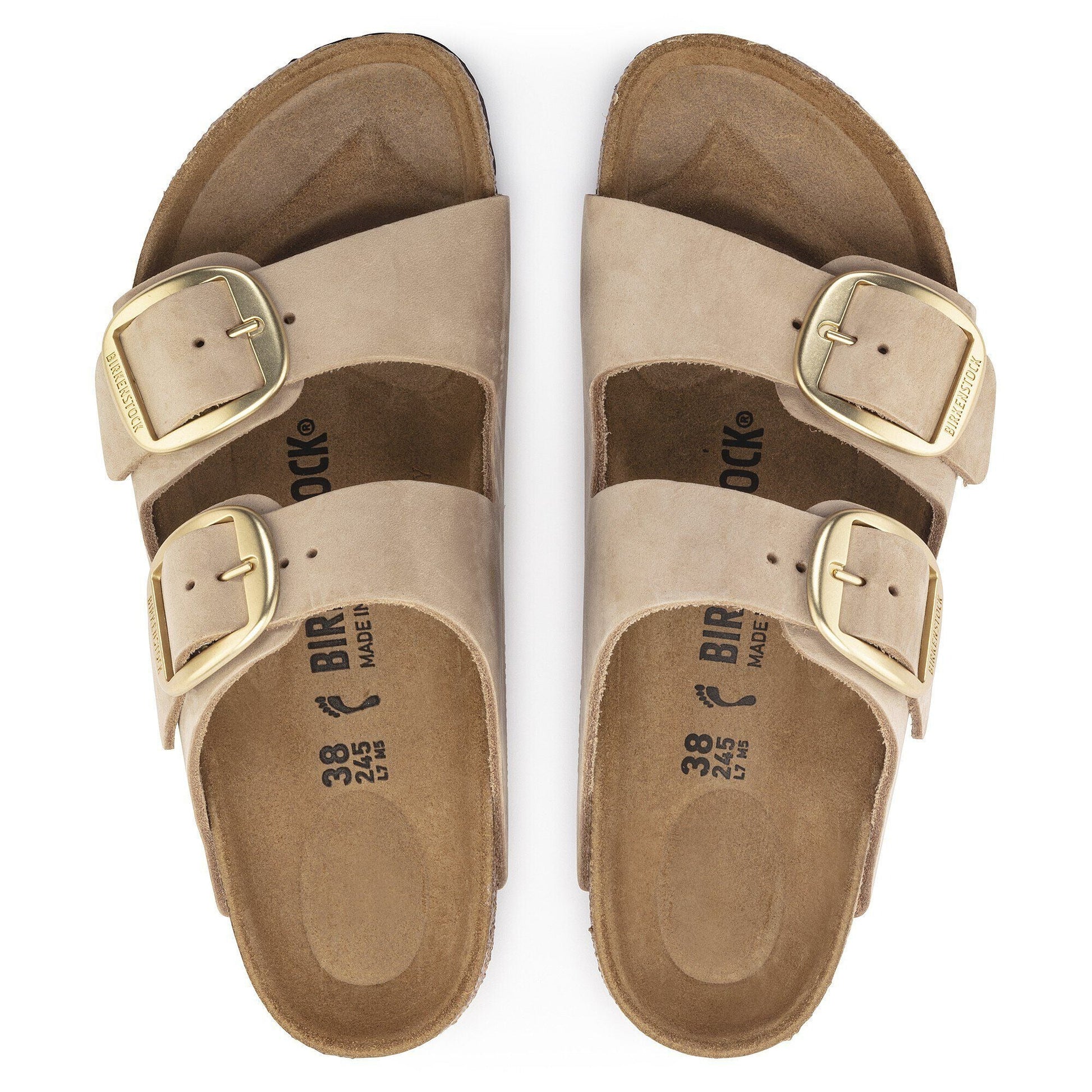 Arizona Big Buckle | Nubuck | Sandcastle - sandals - Birkenstock