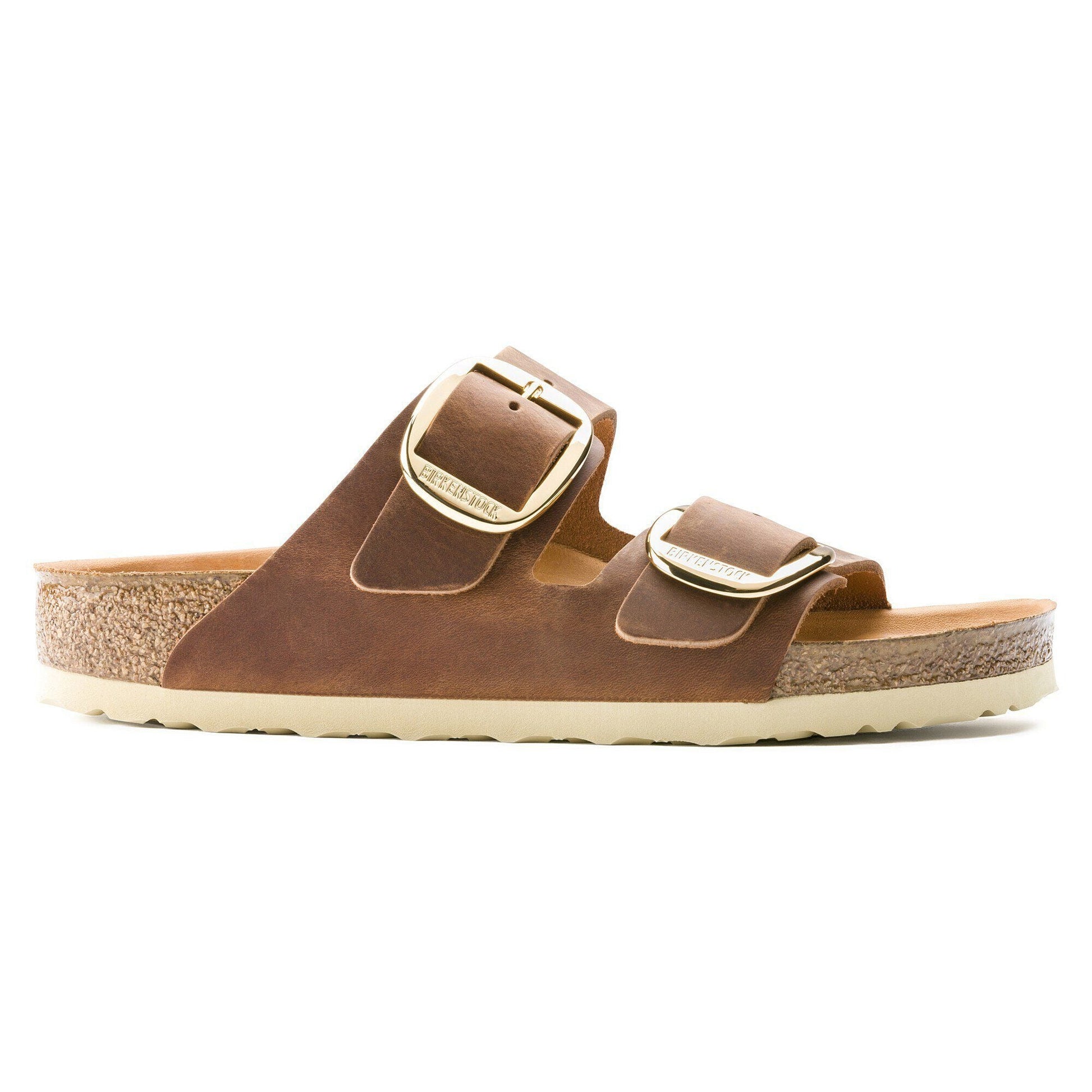 Arizona Big Buckle | Oiled Leather | Cognac - sandals - Birkenstock