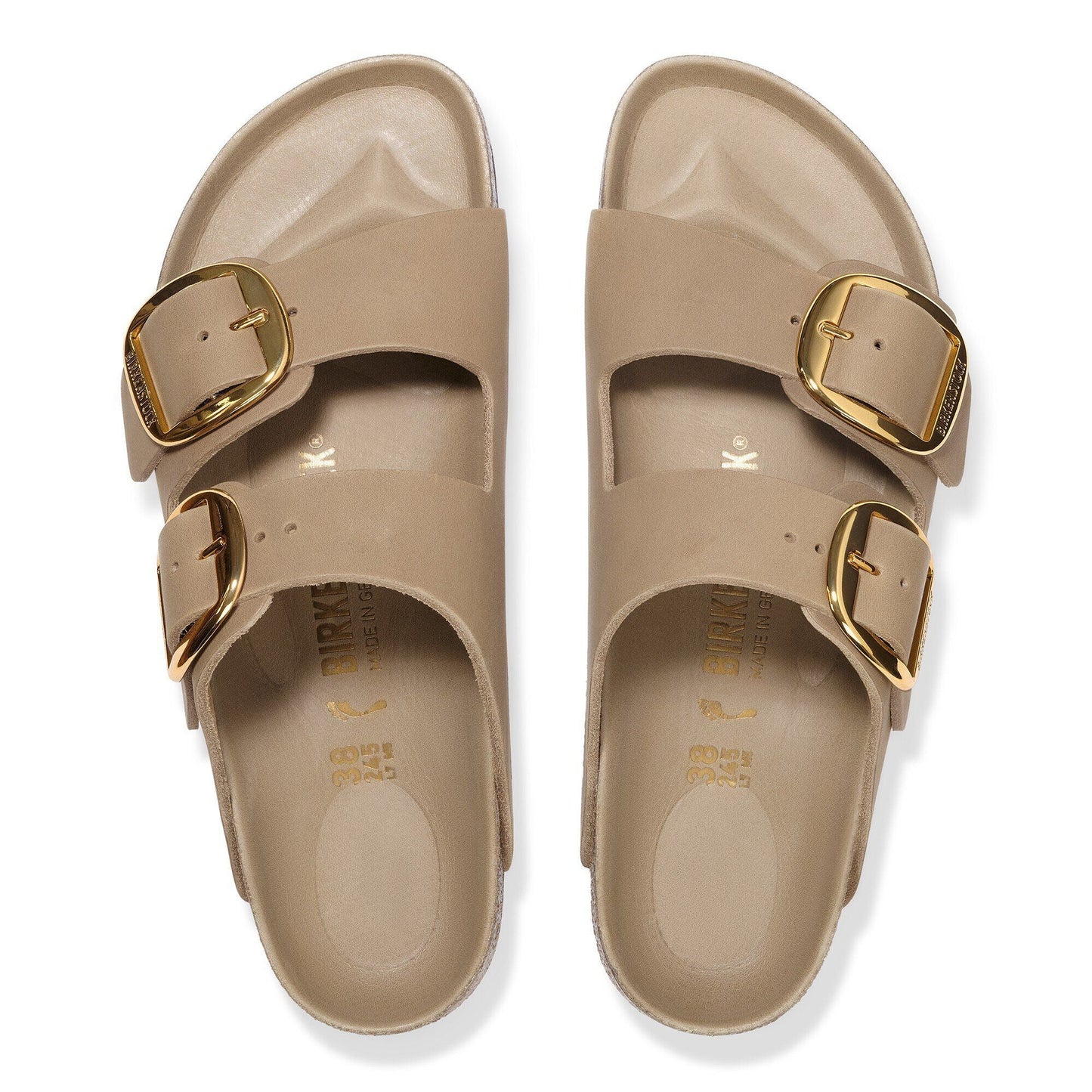 Arizona Big Buckle | Oiled Leather | Tobacco Brown - sandals - Birkenstock