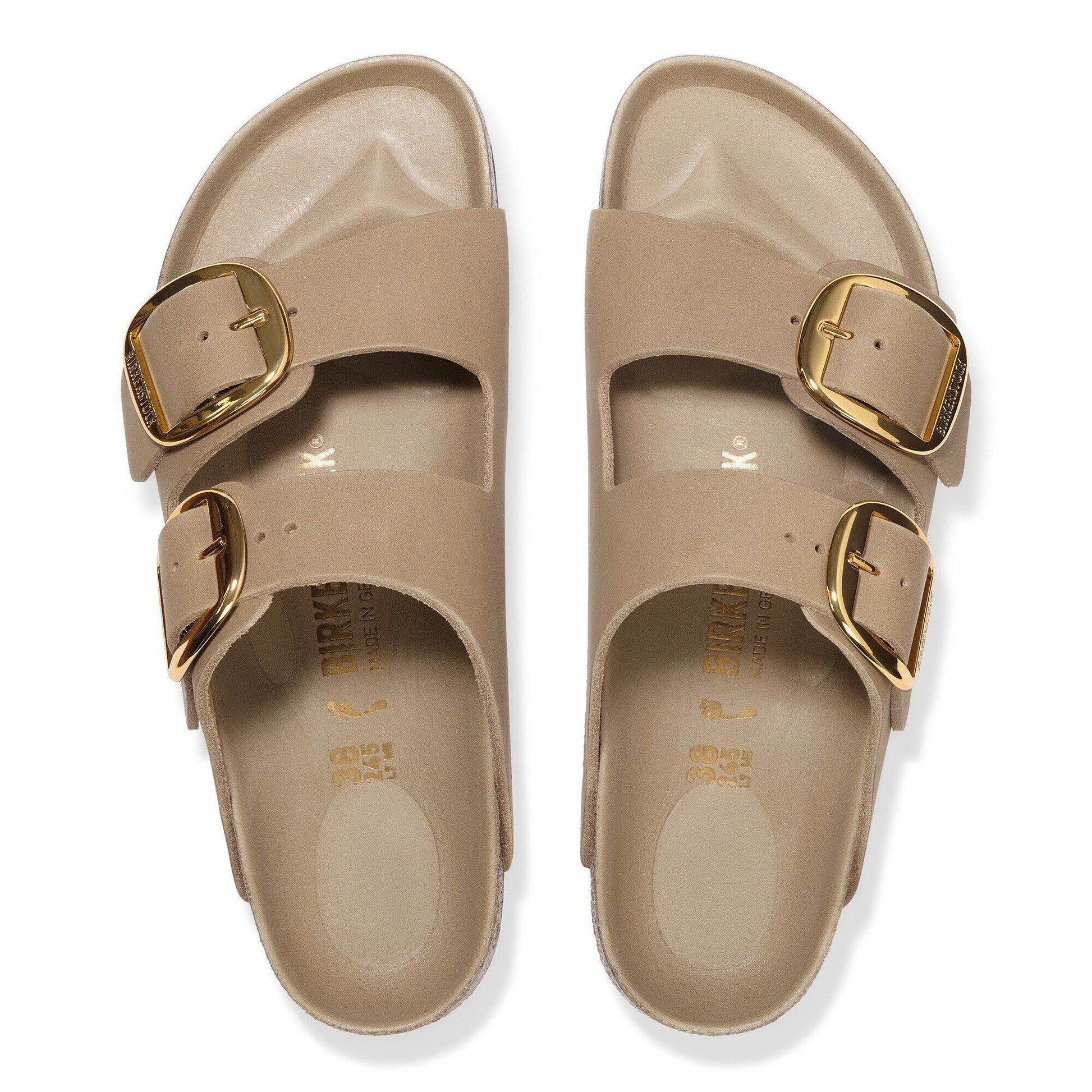 Arizona Big Buckle | Oiled Leather | Tobacco Brown - sandals - Birkenstock
