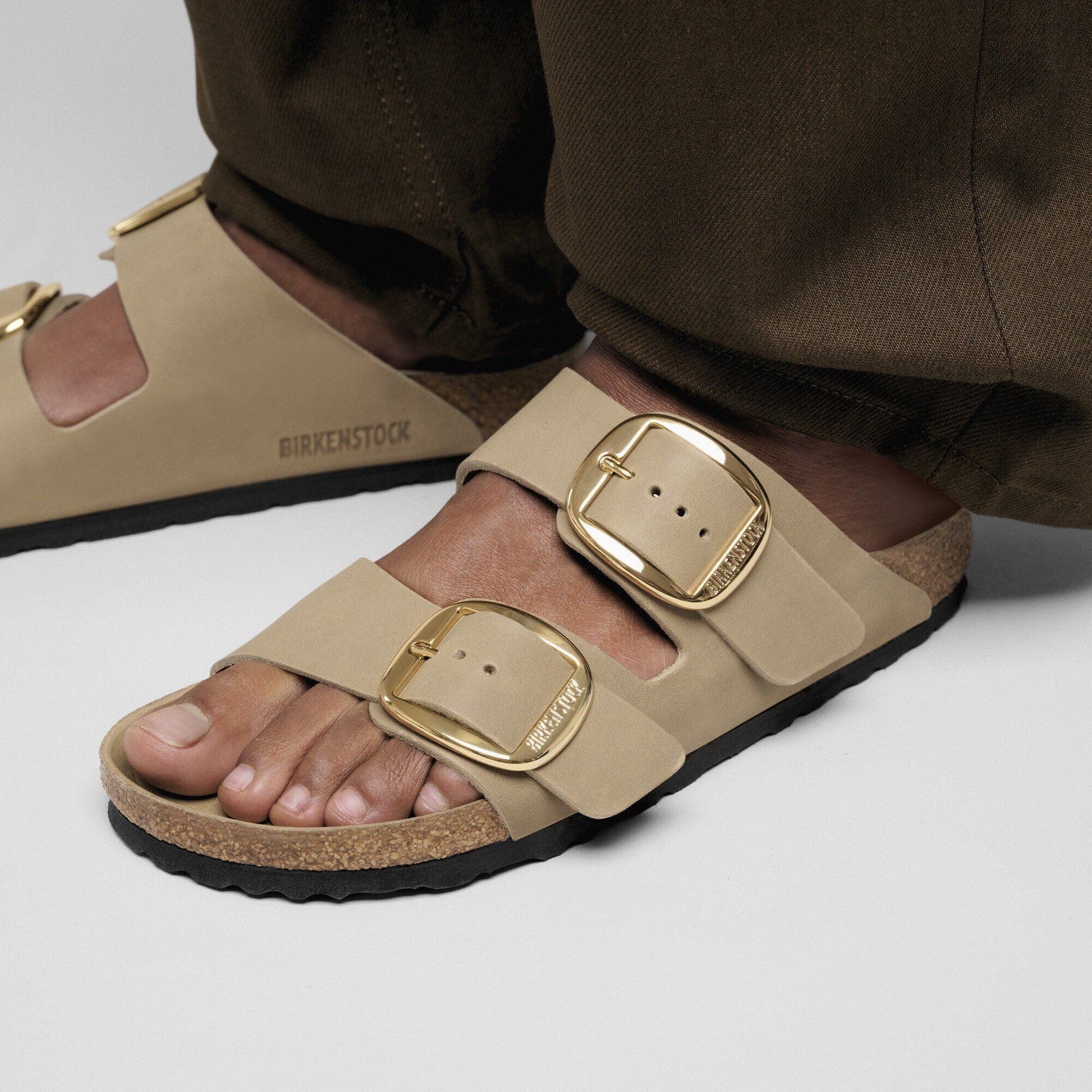 Arizona Big Buckle | Oiled Leather | Tobacco Brown - sandals - Birkenstock