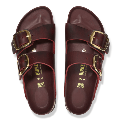 Arizona Big Buckle | Oiled Leather | Zinfandel - Sandals - Birkenstock