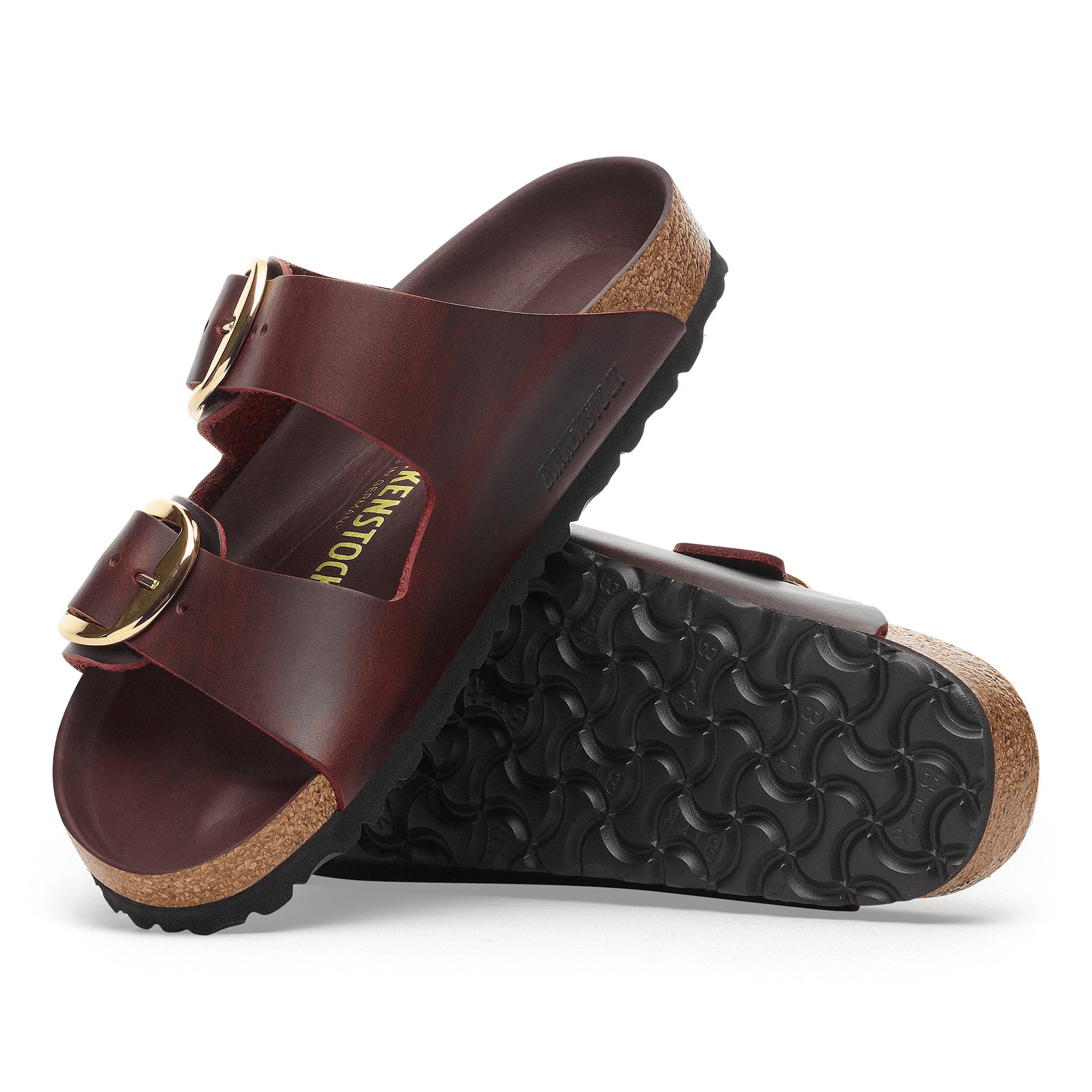 Arizona Big Buckle | Oiled Leather | Zinfandel - Sandals - Birkenstock