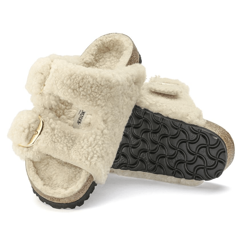 Arizona Big Buckle | Teddy (Wool) | Eggshell - Sandals - Birkenstock