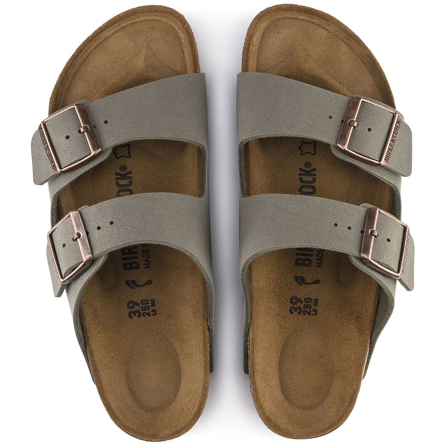 Arizona | Birkibuc | Stone - sandals - Birkenstock